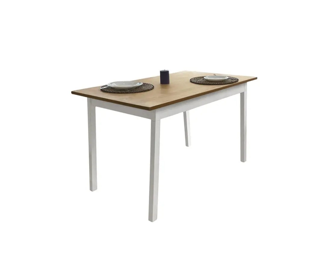 Стол светло-коричневый белый 125х75 PINNTORP