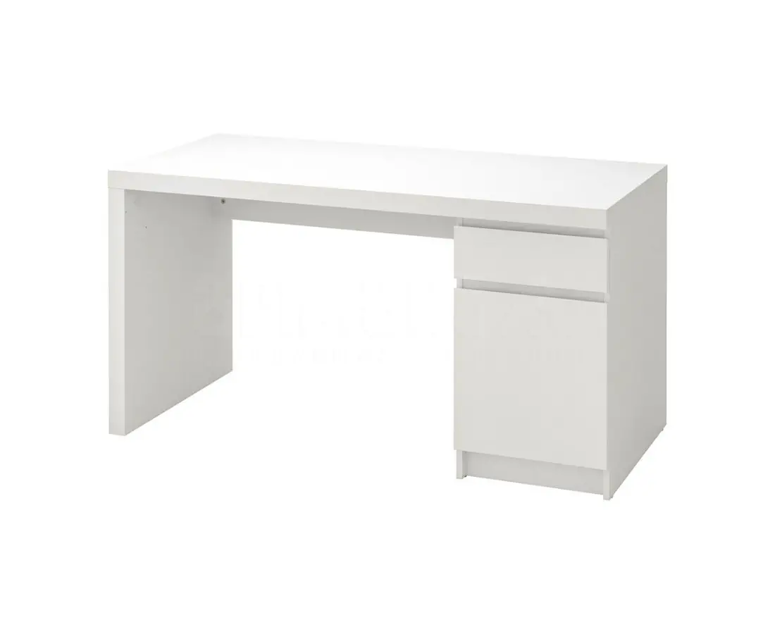 Стол письменный 140*65 МАЛЬМ белый — фото 1
